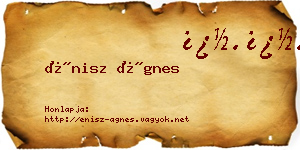 Énisz Ágnes névjegykártya